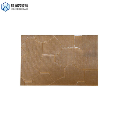 5 мм 8 мм 10 мм Extra Clear Night Pearl Crystal Figured Sheet Glass Pattern Glass для ванной комнаты Коричневое рельефное стекло
