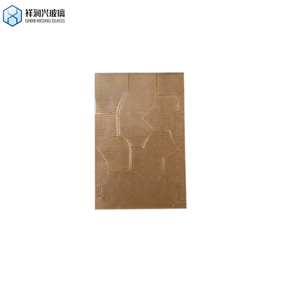 5 мм 8 мм 10 мм Extra Clear Night Pearl Crystal Figured Sheet Glass Pattern Glass для ванной комнаты Коричневое рельефное стекло