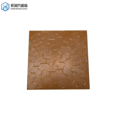 5 мм 8 мм 10 мм Extra Clear Night Pearl Crystal Figured Sheet Glass Pattern Glass для ванной комнаты Коричневое рельефное стекло