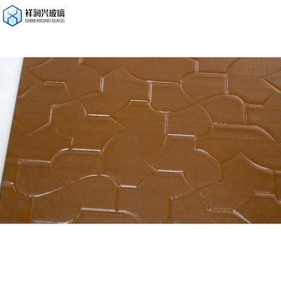 5 мм 8 мм 10 мм Extra Clear Night Pearl Crystal Figured Sheet Glass Pattern Glass для ванной комнаты Коричневое рельефное стекло