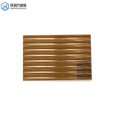 Настраиваемое цветное стекло толщиной 3 мм 4 мм 5 мм коричневое рельефное стекло для мебели