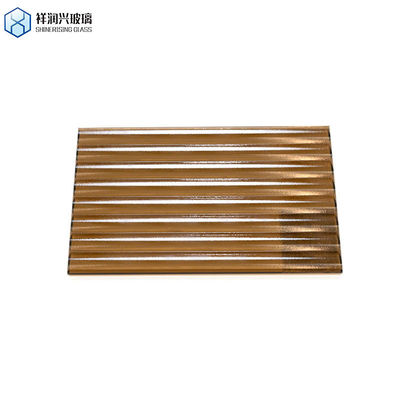 Настраиваемое цветное стекло толщиной 3 мм 4 мм 5 мм коричневое рельефное стекло для мебели
