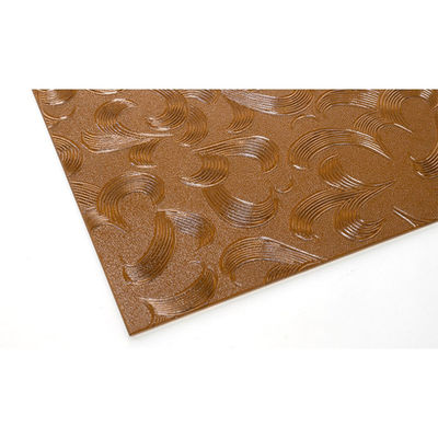 Коричневое рельефное стекло для безопасности Прозрачное коричневое стекло с рисунком