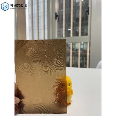 5 мм 6 мм 8 мм евро бронзовое Мору флейтированное витражное стекло листья Каратачи образцы плавучего стекла