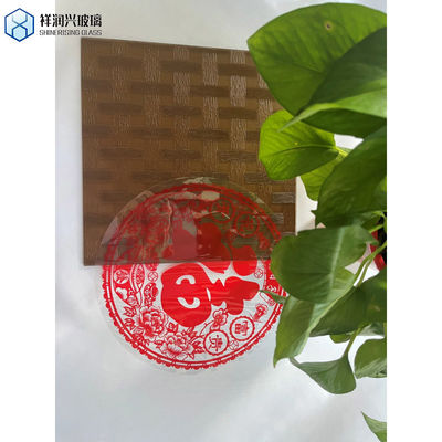 5 мм 6 мм 8 мм евро бронзовое Мору флейтированное витражное стекло листья Каратачи образцы плавучего стекла