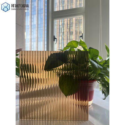 Красочное бронзовое серо-синее синьо фигурированное стекло 1830*1220-1500*2000-1830*2440-2134*2440