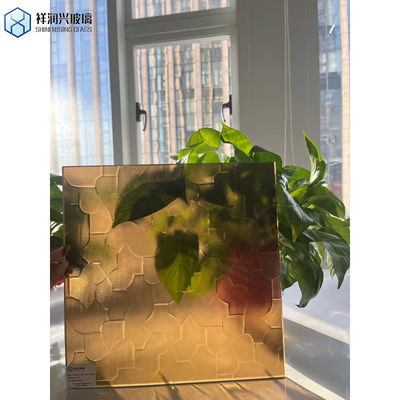 Прозрачное бронзовое стекло с цветочным рисунком 3-6 мм для основного продукта