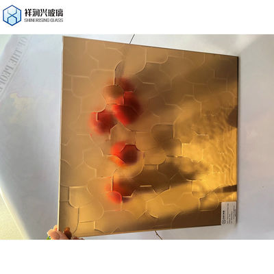 Коричневое кислотно-гравированное стекло/ кислотно-резьбовое стекло Прозрачное низкожелезное Сие Синее Зеленое Розовое