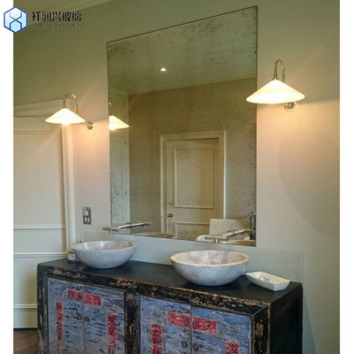 Европейская коричневая индивидуальная форма макияжа зеркальная станция для салонной мебели 1-6 мм Размер резки