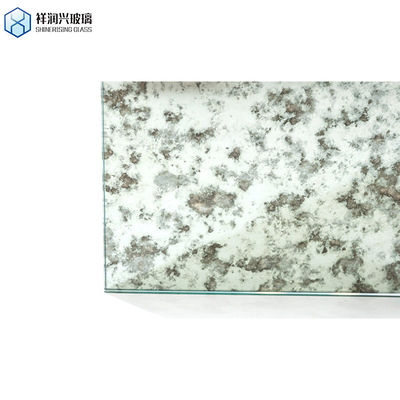 Серебряная отделка Большое античное зеркало с индивидуальным размером и цветным зеркальным стеклом