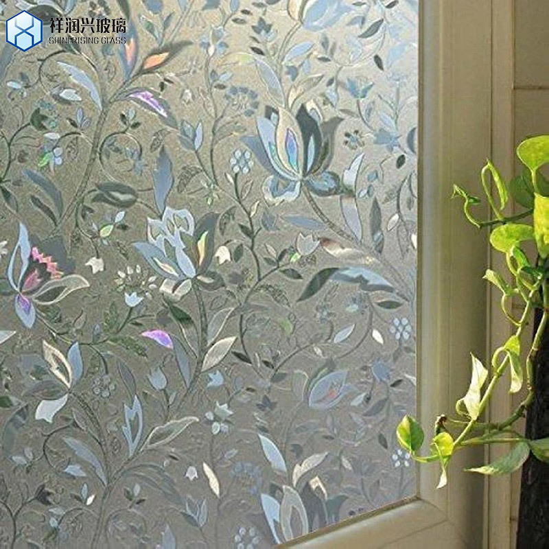 Мору волна флуированное художественное стекло в декоративной прозрачной прозрачной фигурированной стеклянной пластине